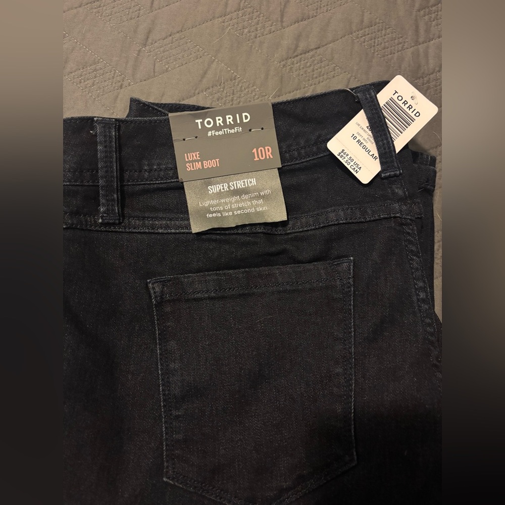 Torrid Luxe Slim Boot Jeans - Dark Blue